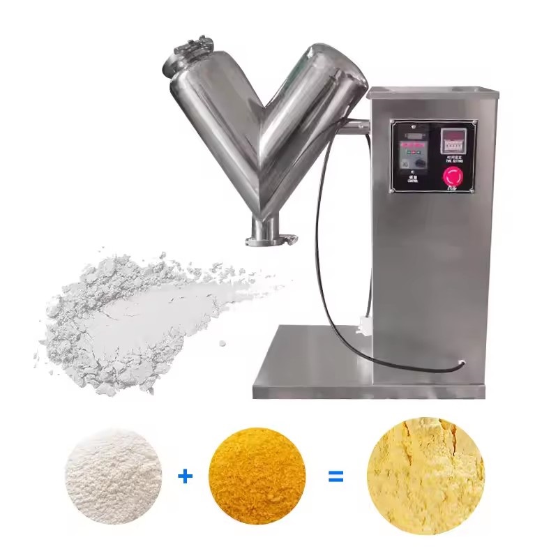 SYNCERAY Automatic electric vertical 5 kg rotating drum mixer for cosmetic protein powders small mix