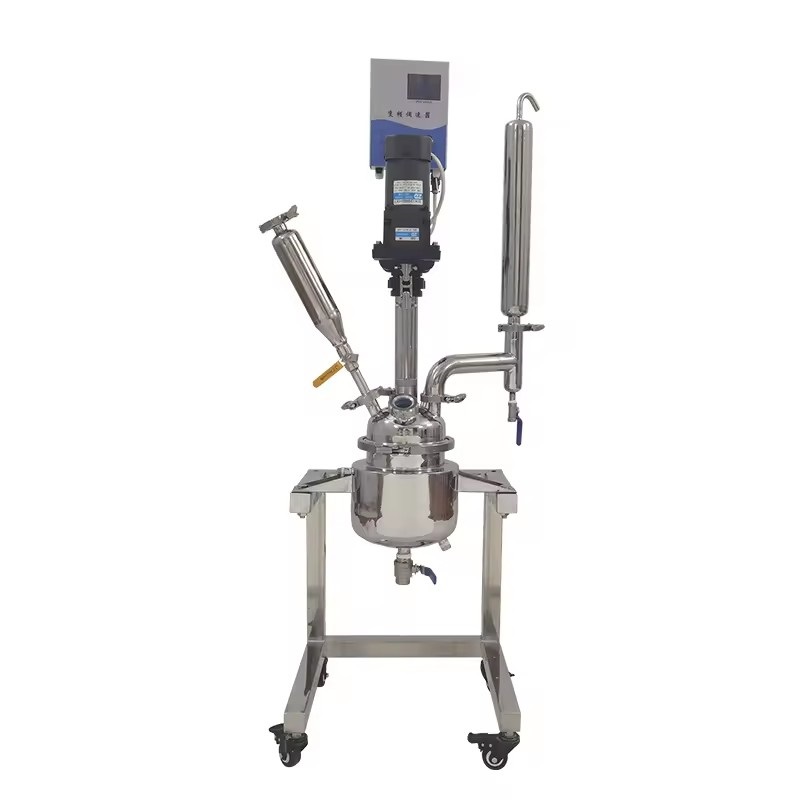 1L 2L 3L 5L Digital Display Chemical lab Jacketed stainless steel Reactor Vessel 220V