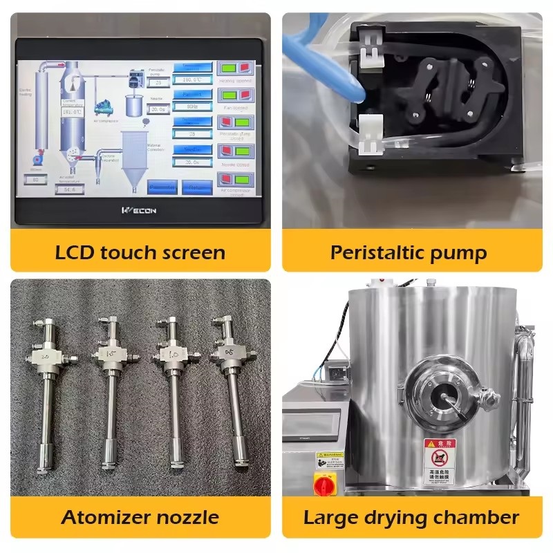 SYNCERAY Fully Stainless Steel 3L/H Milk Powder Centrifugal Spray Dryer Industrial near me