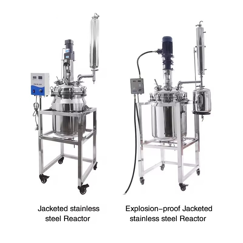 Synceray Customizable Biotechnology Dual-Jacketed 10L 20L 100L 316L-Grade Stainless Steel Chemical Pharmaceutical Bioreactor