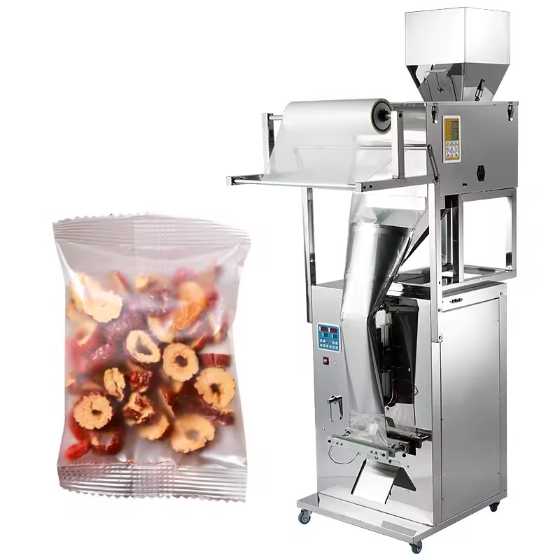 Automatic vertical popcorn banana chips snack pouch packing machine