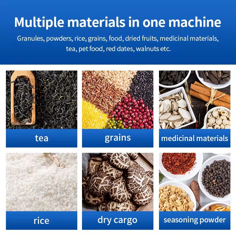 Super large capacity granule tea powder rice grains flour sugar nuts peanuts beans packing automatic filling machine