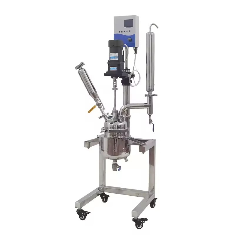 1L 2L 3L 5L Digital Display Chemical lab Jacketed stainless steel Reactor Vessel 220V