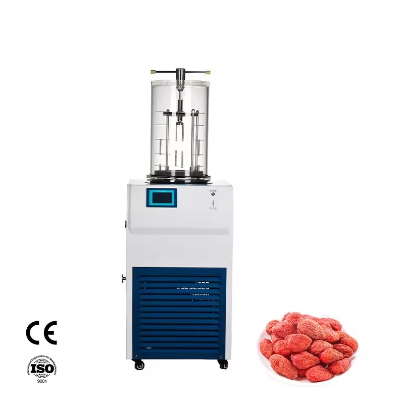 Vertical manual gland Fruit Food Vegetable Vacuum Freeze Dryer