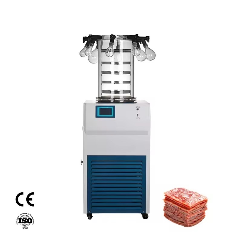 Small gland multi-manifold vacuum freeze dryer laboratory freeze-drying equipment 