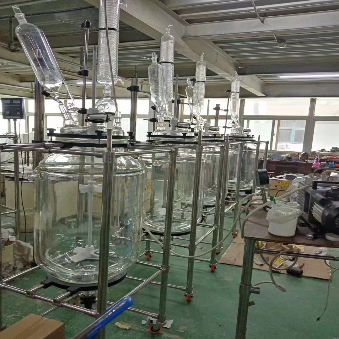 Laboratory Double-Layered Glass Reactor Ready for Shipment to Mexico