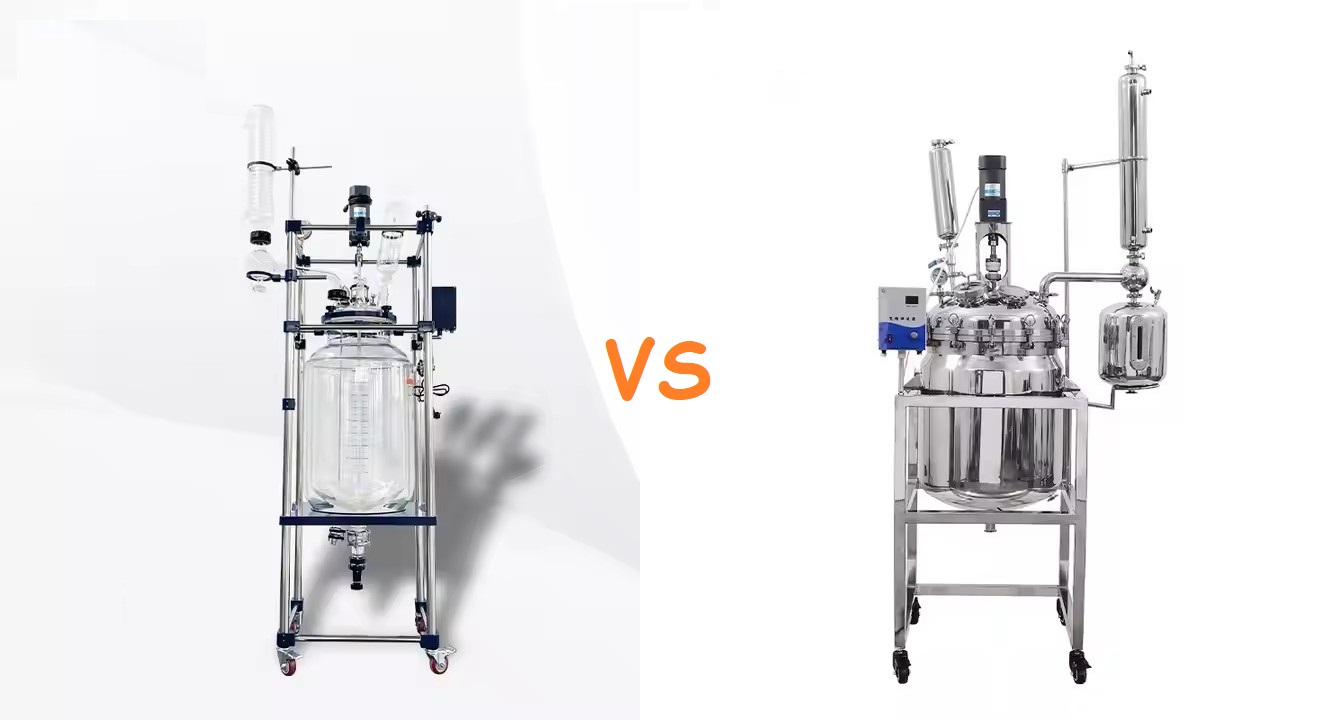 Comparison of Double layer Glass and Stainless steel Jacketed Steel Reactors Bioreactors