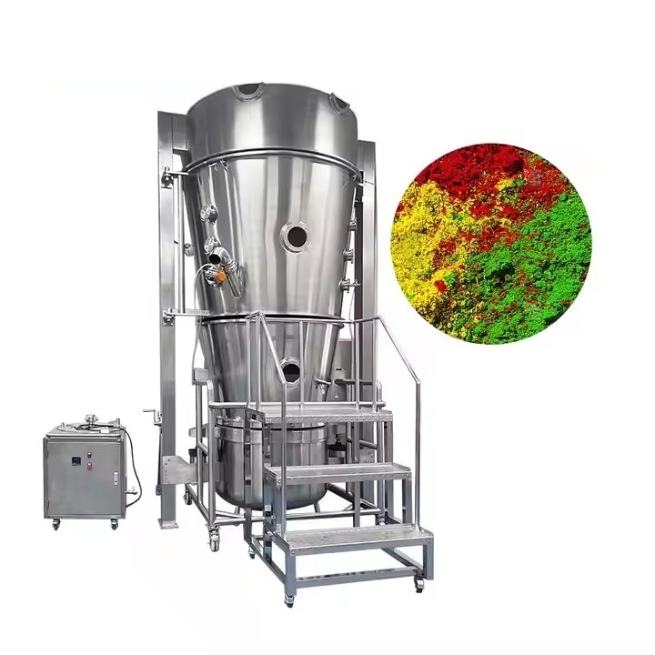 SYN High Efficient Easy Operation Chemical Food Powder Granules Particles Fluid Bed Drying Machine