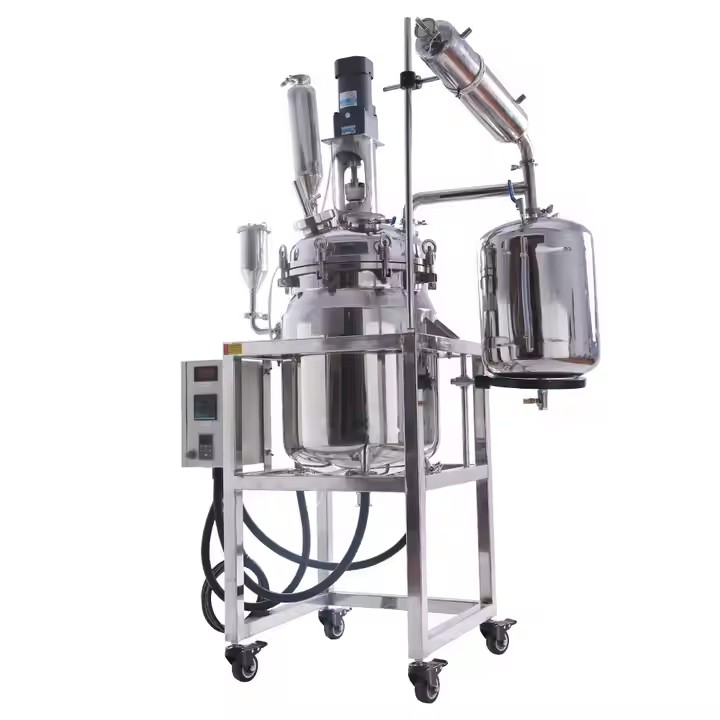 Laboratory Equipment Dual-Jacketed 10L 20L 100L 316L-Grade Stainless Steel Reactor for sale