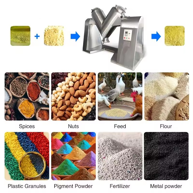 Where to buy a reliable multi - purpose V - type powder mixer Powder blending machine for spices and nuts 