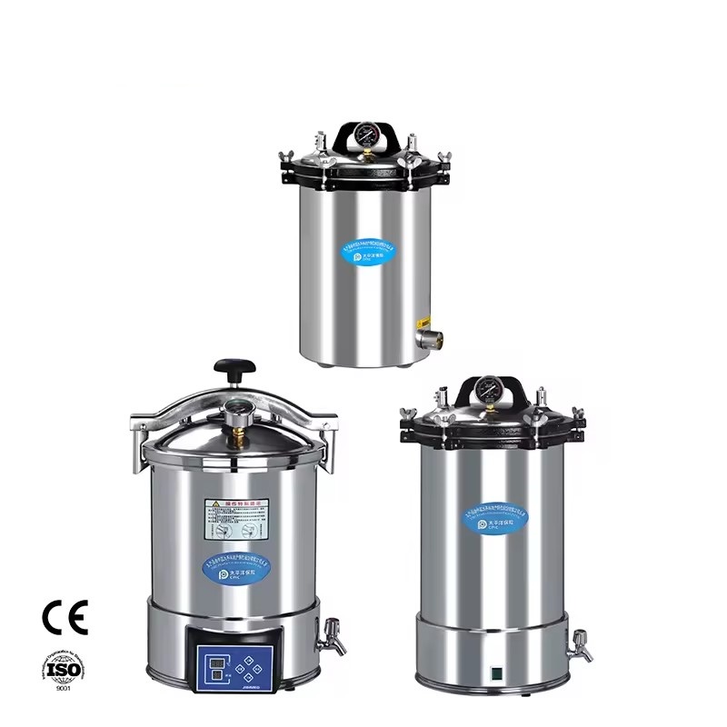 Laboratory Stainless steel high pressure steam sterilizer for pharmaceutical manufacturing  textile disinfection dental clinics