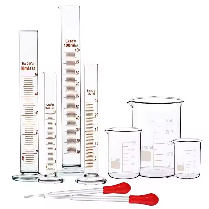 Chemistry Lab Equipment Glass Beaker High Temperature Glass Measuring Beaker Lab glassware Chemical Glass Instrument