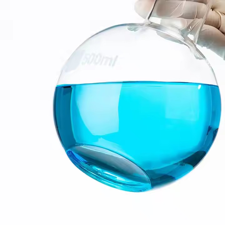 50ml-10000ml Laboratory Instrument Narrow Neck Flat Bottom Borosilicate Glass Boiling Flask