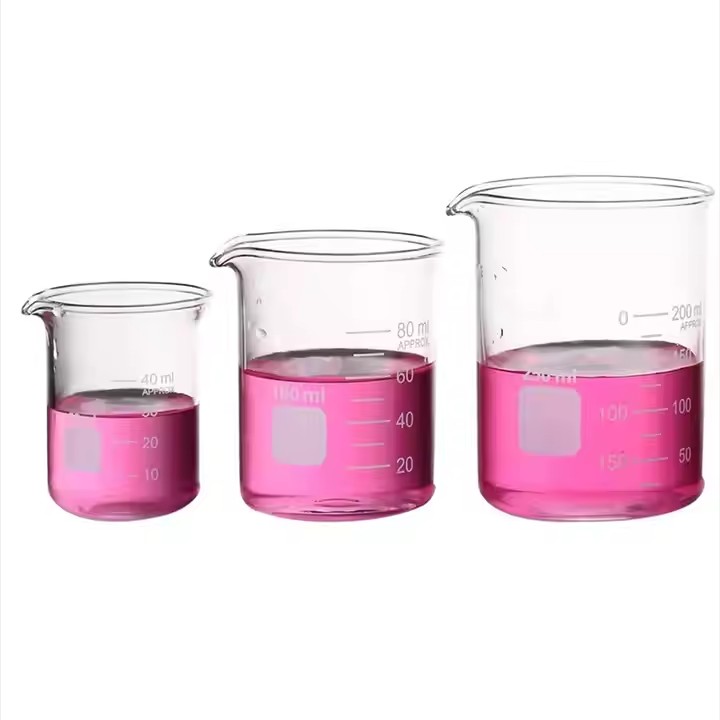 Chemistry Lab Equipment Glass Beaker High Temperature Glass Measuring Beaker Lab glassware Chemical Glass Instrument