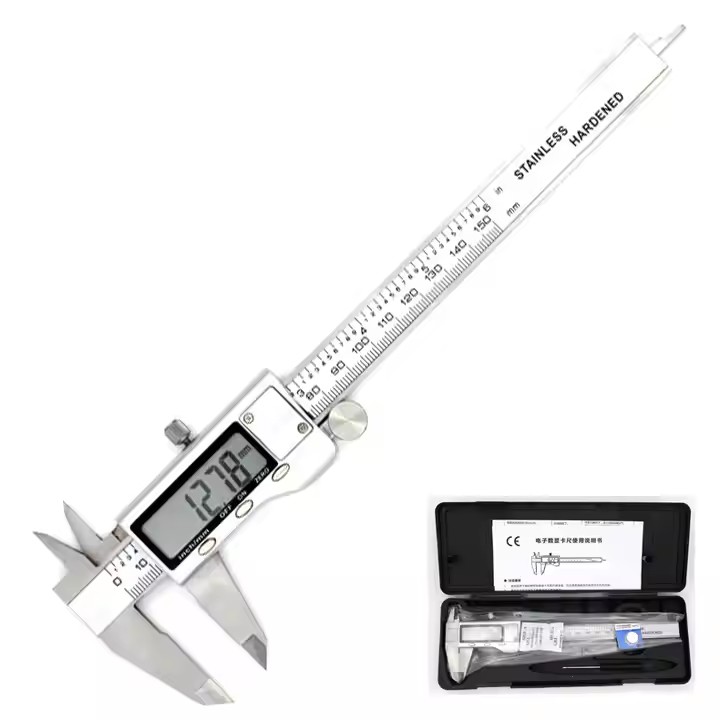 Wholesale High Precision Large LCD Screen Stainless Steel Vernier Caliper 150 200 300mm Measuring Tools Digital Vernier Caliper