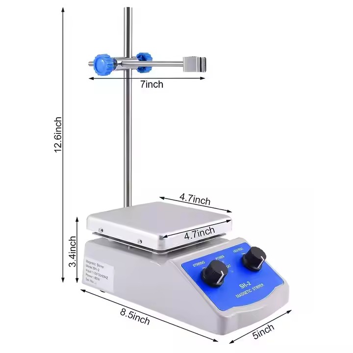 Chemistry Lab Equipment Hot Plate Magnetic Stirrer Mixer Stirring Max Hotplate Heating Magnetic Stirrer