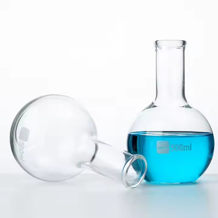 50ml-10000ml Laboratory Instrument Narrow Neck Flat Bottom Borosilicate Glass Boiling Flask