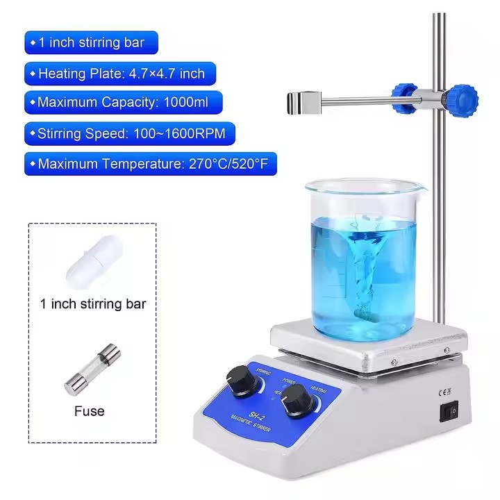 Chemistry Lab Equipment Hot Plate Magnetic Stirrer Mixer Stirring Max Hotplate Heating Magnetic Stirrer